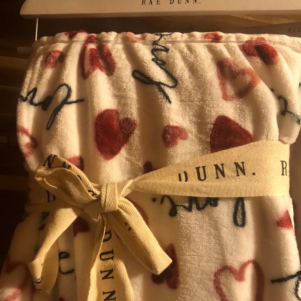 Rae Dunn Valentines Blanket